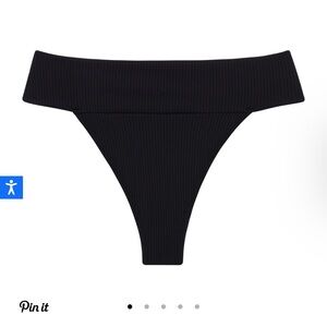 Montce Black Rib Tamarindo Bikini Bottom